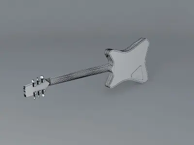 Hamer Miller Beer guitar Free 3D model