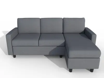Modren Sofa Low-poly 3D model
