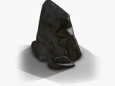 small stone Free low-poly 3D model
