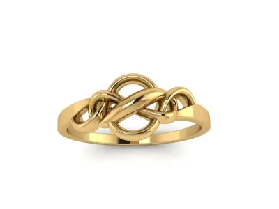 Sea double knot ring  3D print model