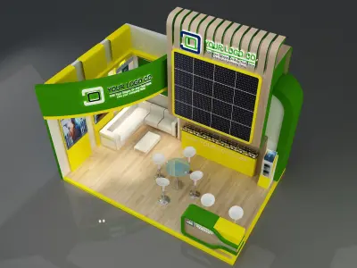 Booth Exhibition Stand a228 3D model