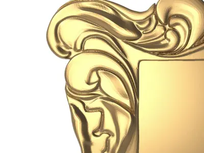 carved frame 3D model 72