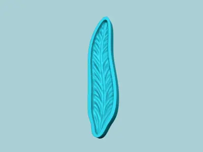 Fern Leaf Mould 07 - Artificial EVA Molding 3D print model