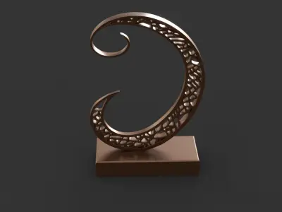 Decoration moon 3D model