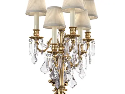 Wall classic lamp Sconce Crystal  3D model