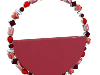 Lalingi Emerald Eternity Clutch Bag Low-poly 3D model