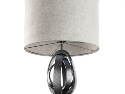 Rock modern table lamp 3D model