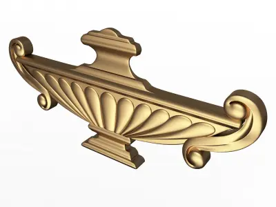 Carved Bas Relief 01 Low-poly 3D model