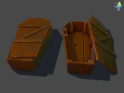 Graveyard Package Low-poly 3D model