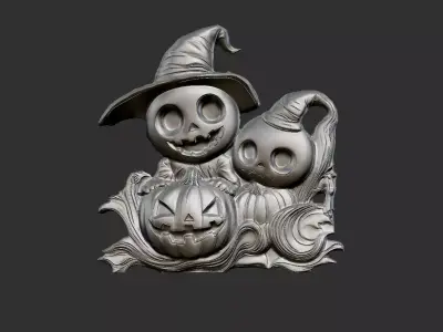 cute hallowen decor 3D print model