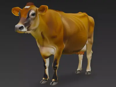 Jersey Cow 3D Model 3D model