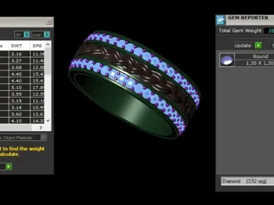 wedding ring 3D print model