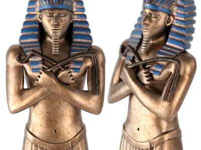 pharaoh egyptian statue of khufu 3D model