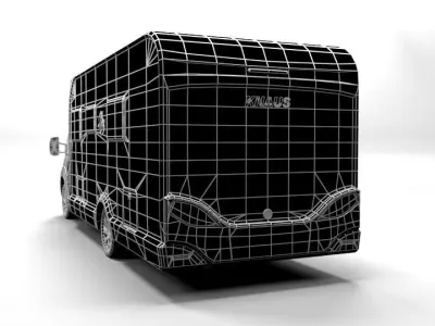 KNAUS CAMPER LOWPOLY Low-poly 3D model