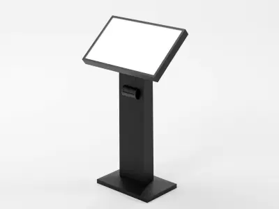 Conference podium digital tribune 3d model Low-poly 3D model