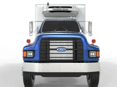 Generic Truck With Fiber Cava 3D model