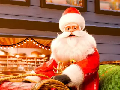 Santa Claus Fully Rigged Animation Ready 3D Model 3D model