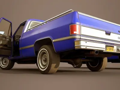Chevrolet C10 1982 Low-poly 3D model