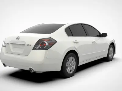 Nissan Altima 2010 2-5S HQ Mid-Poly 3D model
