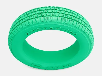 15x5 BFGoodrich Radial TA Tire 155-80-15 3D print model