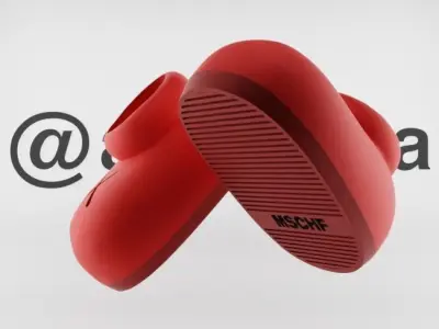 Kaws Shoes Mschf - Box Textured Low-poly 3D model