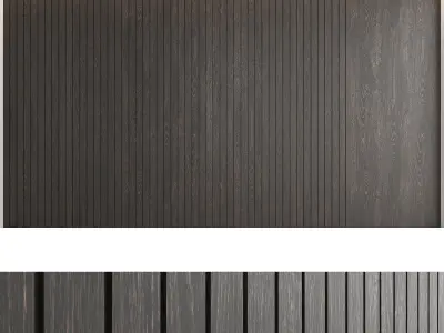 Wood panels set4 3D model