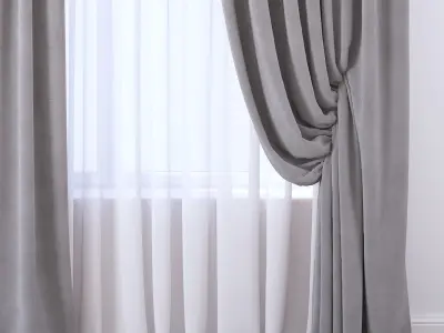 Set 115 Curtains 3D model