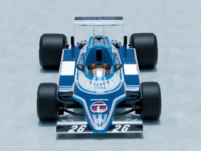 1981 Ligier JS17 Jacques Laffite 3D model