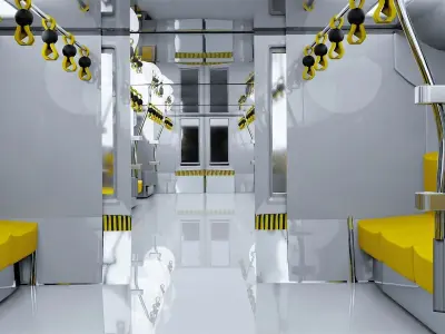 High Quality Subway Train 3D Model Realism at Its Finest  3D model