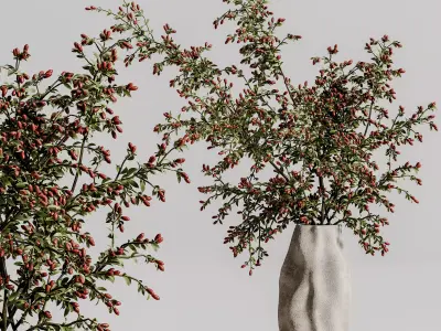 plants bouquet vase 55 3D model