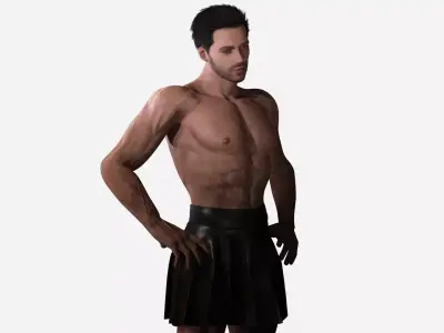 Dual Souls Valen The Silent Blade 1 of 10 Male   Rigged Low-poly 3D model