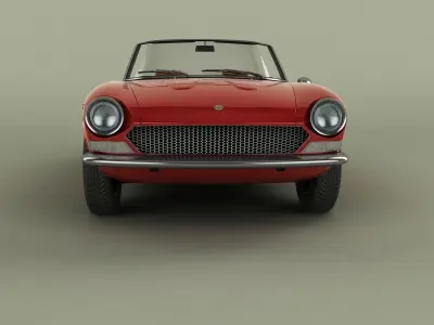 Fiat 124 Spider 1970 3D model