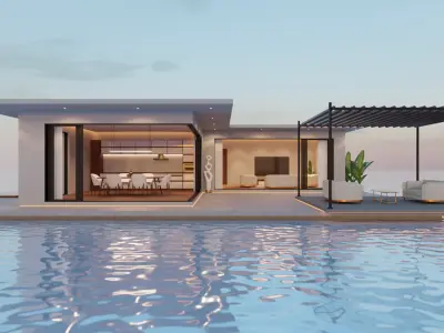 Meta Homes - 06 - Baked Low-poly 3D model