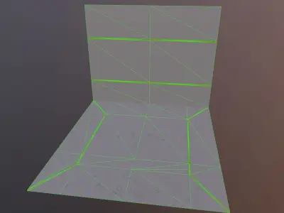 floor and wall sci-fi style Free 3D model