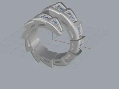 Serpent Ring 53937 3D print model