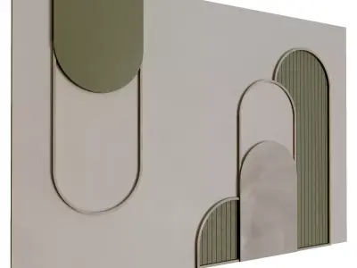 Decorative Wall 3d Panel 06 Low-poly 3D model