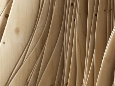 Parametric Plywood panel decor 3D model