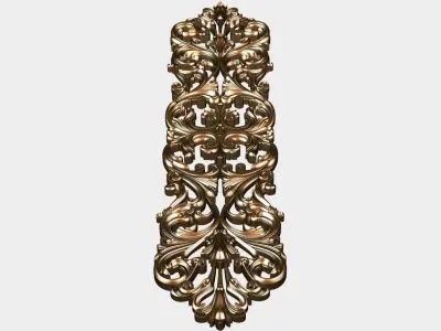 Carved decor for cnc 47 3D model