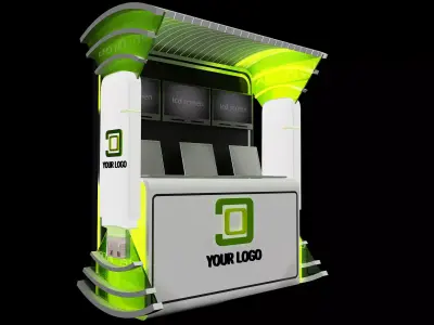 Booth Exhibition Stand a444a 3D model