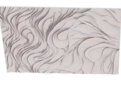 decor set wall panel wall relief mural CNC 46 3D model