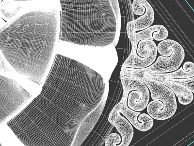 Flower carvings  3D model