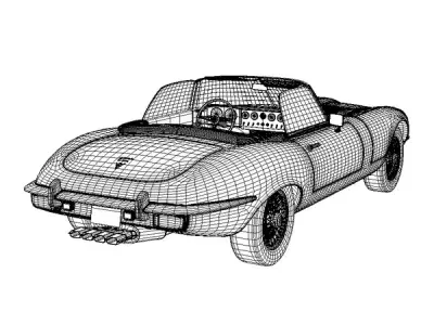 Jaguar E-Type 3D model