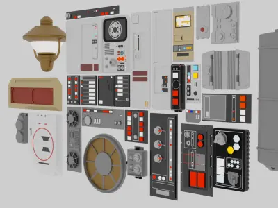 Star Wars Panels Pack 06 3D model