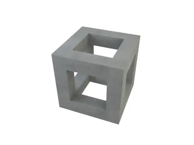 Concrete Block 3D model purchase