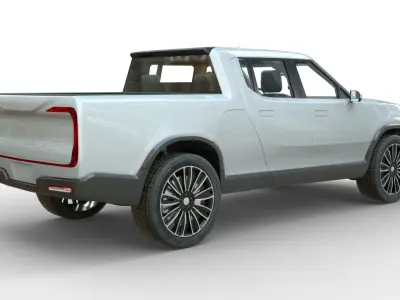 Generic Pickup v21 Low-poly 3D model