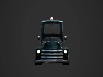 Stylized Cartoon Tow Truck 3D model