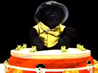 Chinese teddy bear 3D model