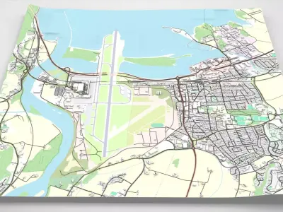Cityscape Stjordal Norway 3D model