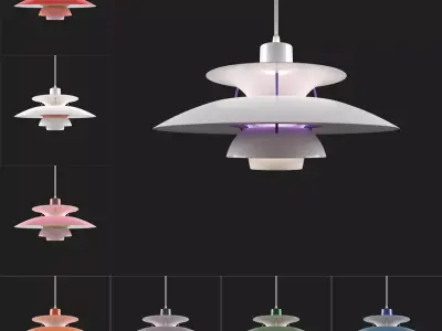 PH 5 Lamp - 8 Colors with IES - Louis Poulsen  - 3D Model 3D model