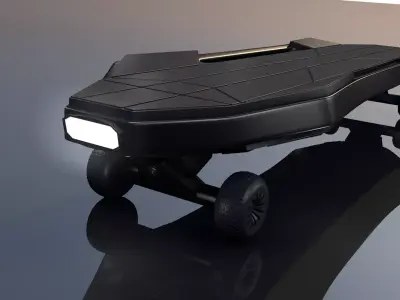Electric Skateboard 3D model